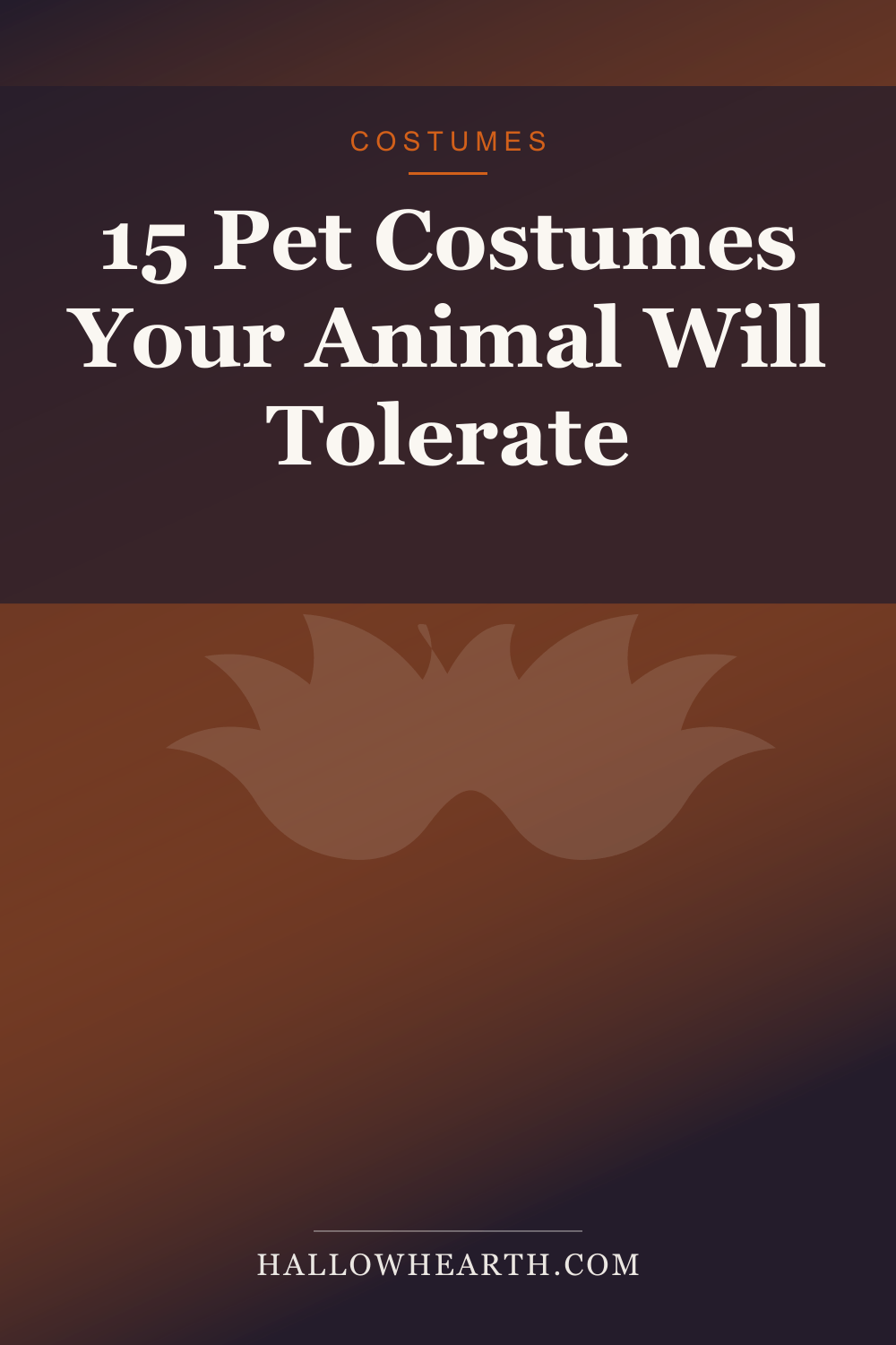 Pinterest graphic for 15 dog and cat Halloween costumes your pet will actually tolerate